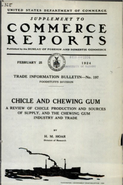 Cover of Chicle and chewing gum